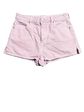 PacSun High Rise Festival Pale Pink Denim Jean Shorts Cotton Pockets Size 27